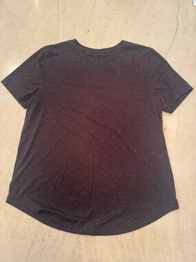 Lululemon Black Speckled Cotton Tee